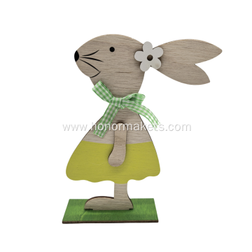 Easter Bunny Wooden Decoration